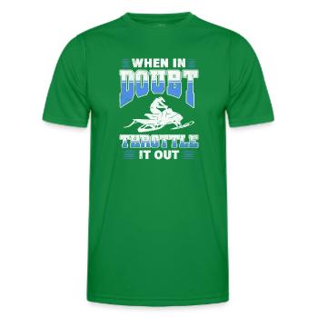 En cas de doute, étranglez-le - T-shirt sport Homme - vert - Devant - AI Model Male 178 dark (178cm)