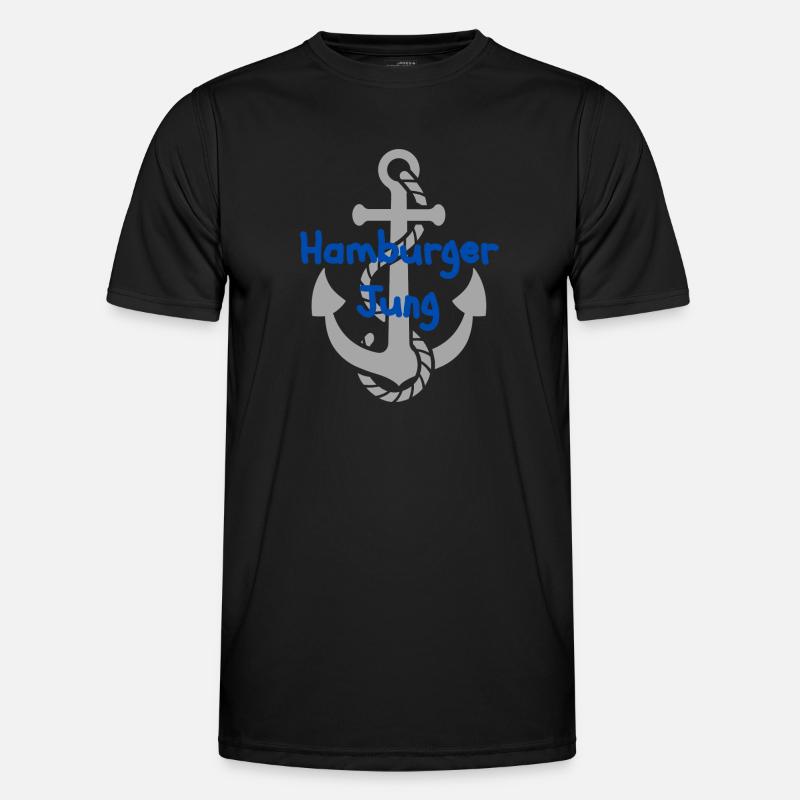 Hamburger Jung Männer Funktions-T-Shirt