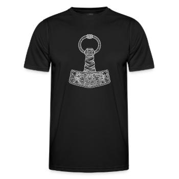 Thor Mjölnir sw - T-shirt sport Homme - noir - Devant - AI Model Male 178 dark (178cm)