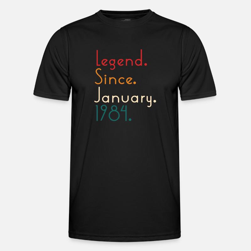 Legend Since January 1984 - Men's Functional T-Shirt - black