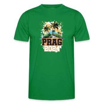 Prag 2024 Reisen Urlaub - Männer Funktions-T-Shirt - Kelly Green - Vorne - AI Model Male 178 dark (178cm)
