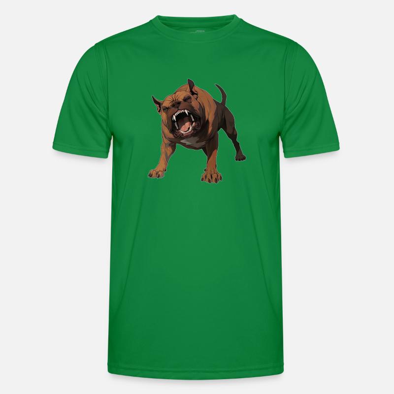 Aggressive Pitbull - Pitbulldesign Men's Functional T-Shirt
