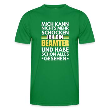 Fonctionnaire non choquable - T-shirt sport Homme - vert - Devant - AI Model Male 178 dark (178cm)