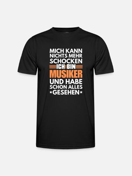 Non-shockable musician - Men's Functional T-Shirt - black