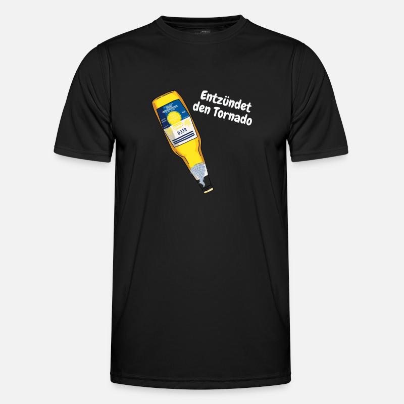 Entzündet den Tornado - Männer Funktions-T-Shirt - Schwarz