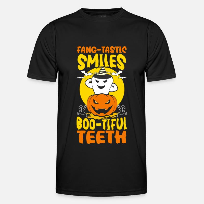 Catch-tastic smile, evil teeth! - Men's Functional T-Shirt - black