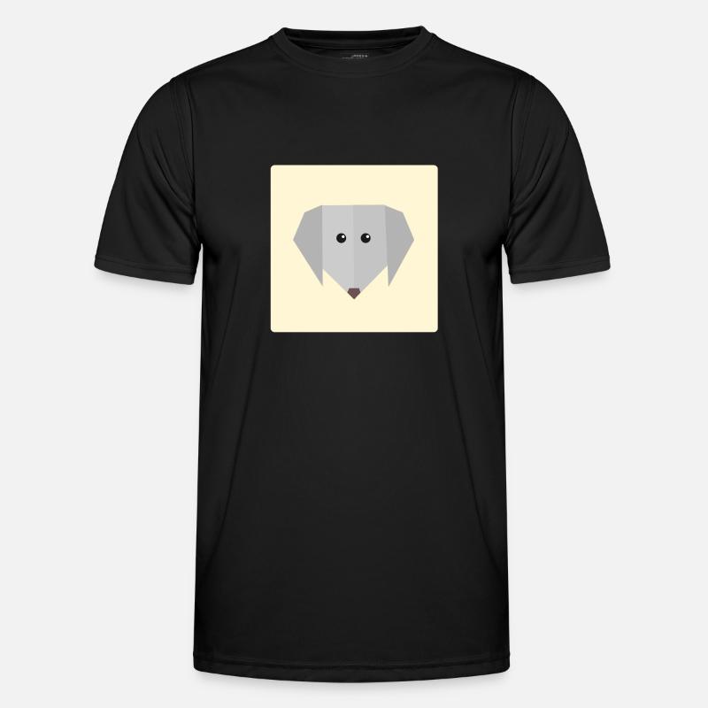Dog doodle gift idea - Men's Functional T-Shirt - black