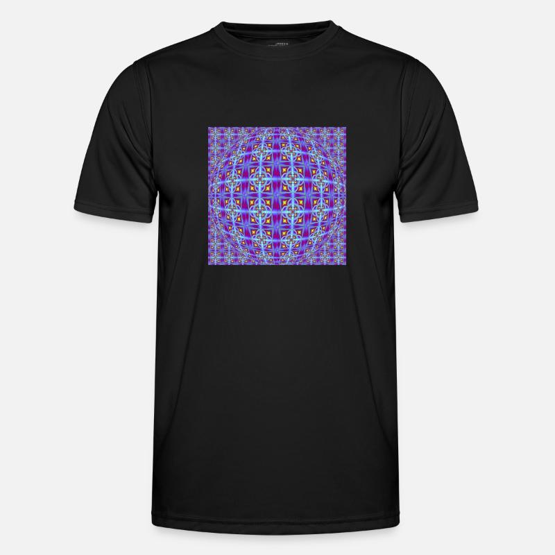 FRACTAL PATTERN LIGHT OP ART Men's Functional T-Shirt