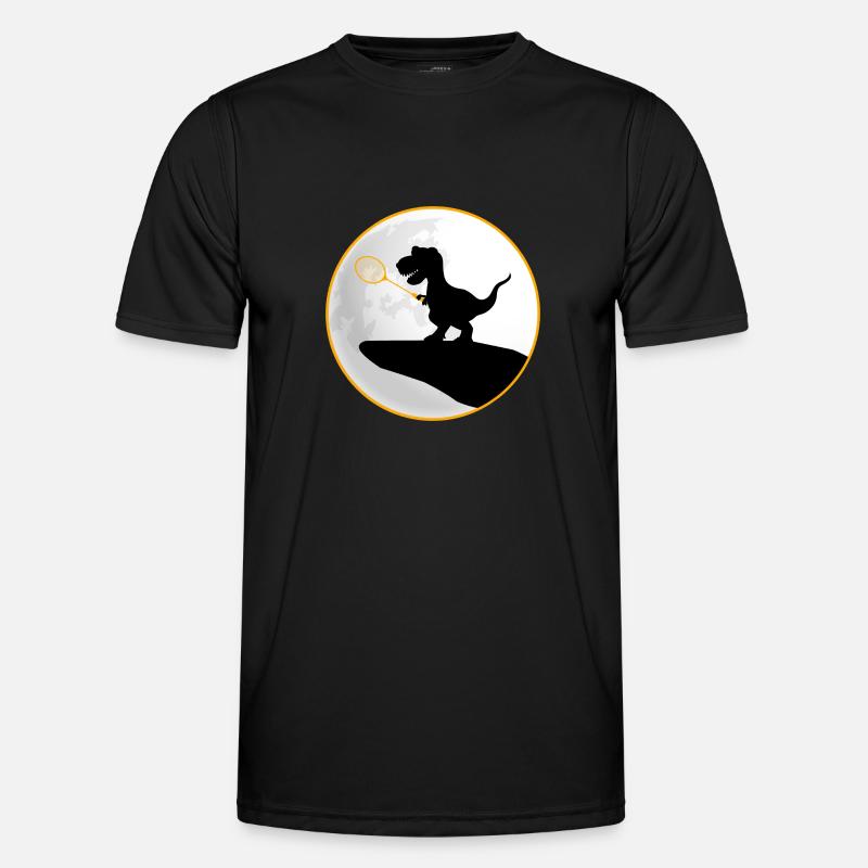 badminton badminton-dino TRex saurus - Men's Functional T-Shirt - black