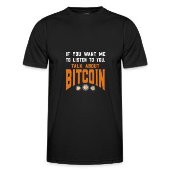 bitcoin original satoshi nakamoto Geschenk - Männer Funktions-T-Shirt - Schwarz - Vorne - AI Model Male 178 dark (178cm)