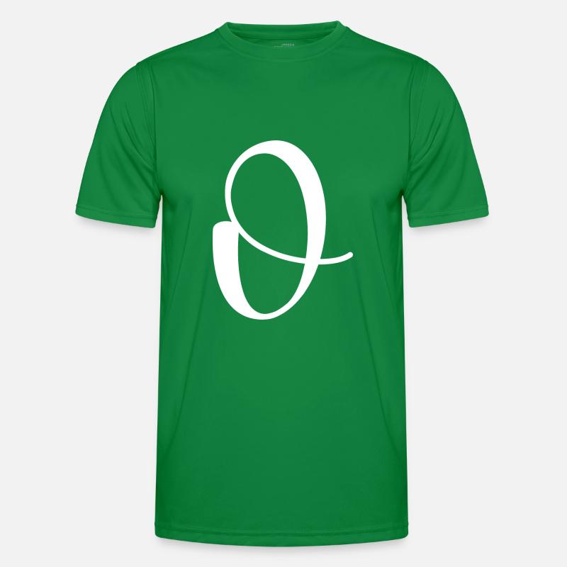 Calligraphy, initial O Men's Functional T-Shirt