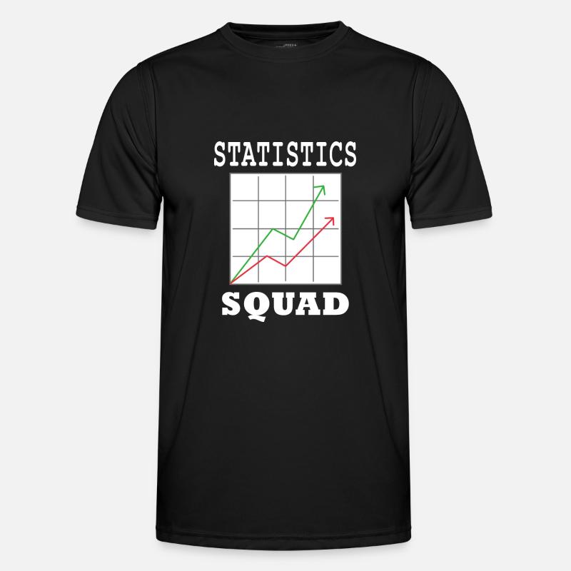 Statistik-Analyst Datenmanager Statistiker - Männer Funktions-T-Shirt - Schwarz