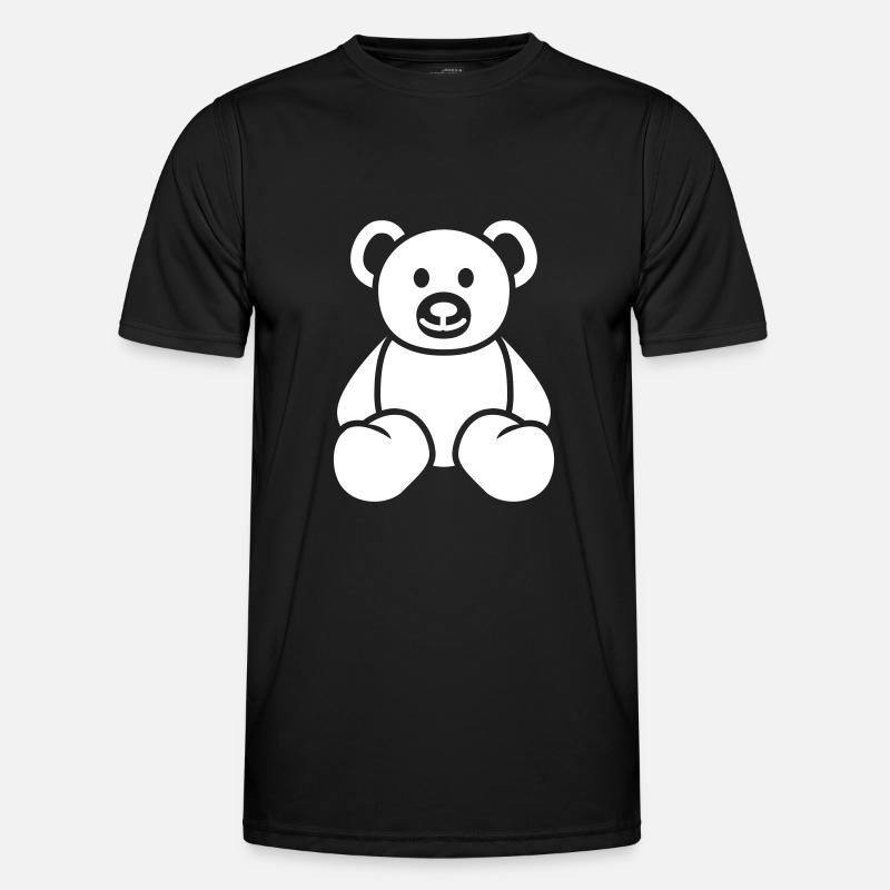 Teddy bear bear - Men's Functional T-Shirt - black