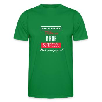 pas si simple INTERNE - T-shirt sport Homme - vert - Devant - AI Model Male 178 dark (178cm)
