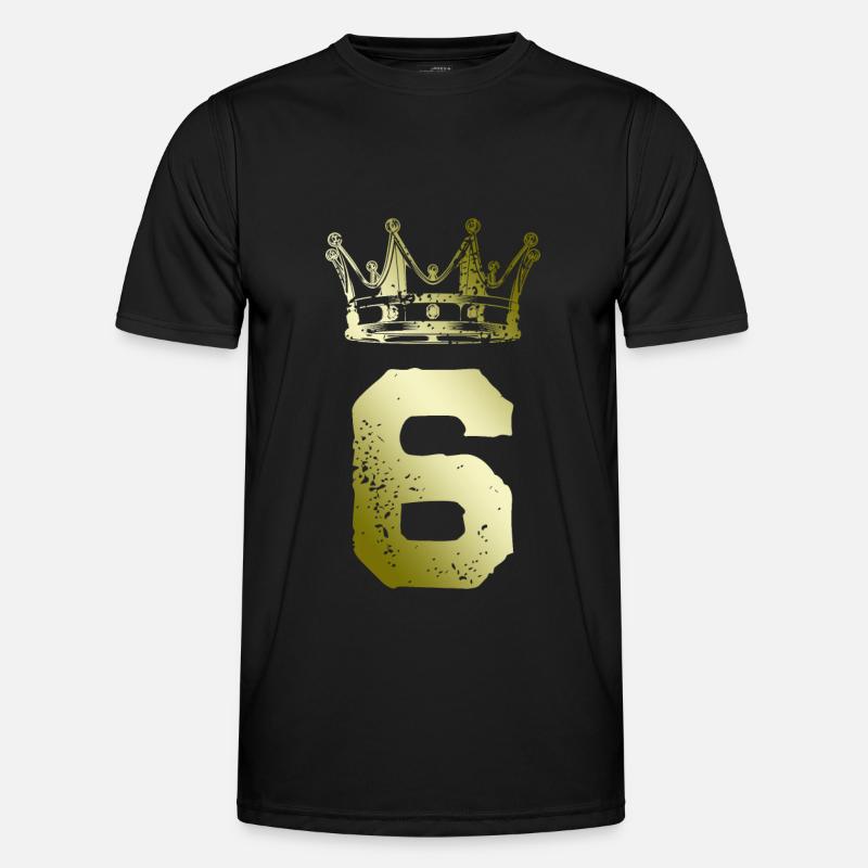 6 Number crown - Men's Functional T-Shirt - black
