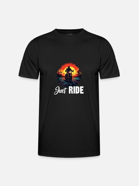 Just Ride - Men's Functional T-Shirt - black