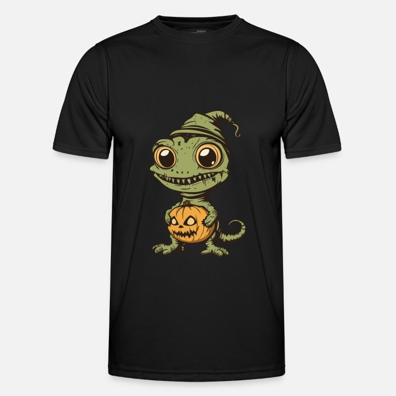 Chameleon Halloween Zombie - Men's Functional T-Shirt - black