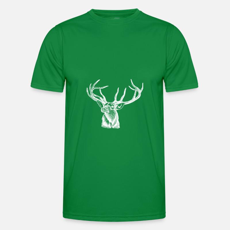 Deer Moose Antler Deer Head Hunter Men's Functional T-Shirt