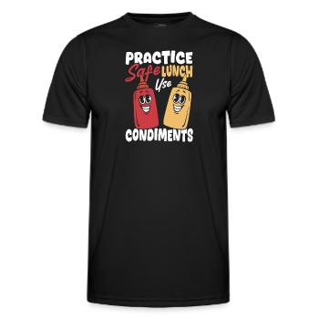 Spice Lunch Spices Sauce - Men's Functional T-Shirt - black - Front - AI Model Male 178 dark (178cm)