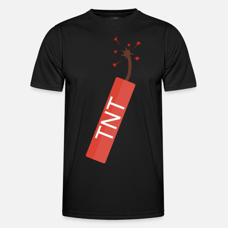 TNT Dynamite rod - Funktionsshirt til herrer - sort