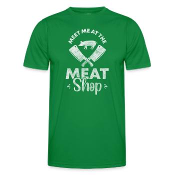 Schlachter Schlachten Arbeit - Männer Funktions-T-Shirt - Kelly Green - Vorne - AI Model Male 178 dark (178cm)