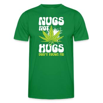 Don't Touch My Provocation Trouble - Men's Functional T-Shirt - kelly green - Front - AI Model Male 178 dark (178cm)