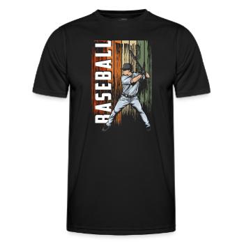 Baseball Mannschaft Team - Men's Functional T-Shirt - black - Front - AI Model Male 178 dark (178cm)