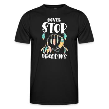 Rêve Rêveur Rêve spirituel - T-shirt sport Homme - noir - Devant - AI Model Male 178 dark (178cm)