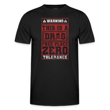 Drugs Addiction Healthy Joint - Men's Functional T-Shirt - black - Front - AI Model Male 178 dark (178cm)
