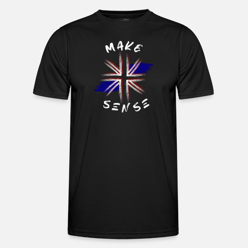 Make Sense - Männer Funktions-T-Shirt - Schwarz