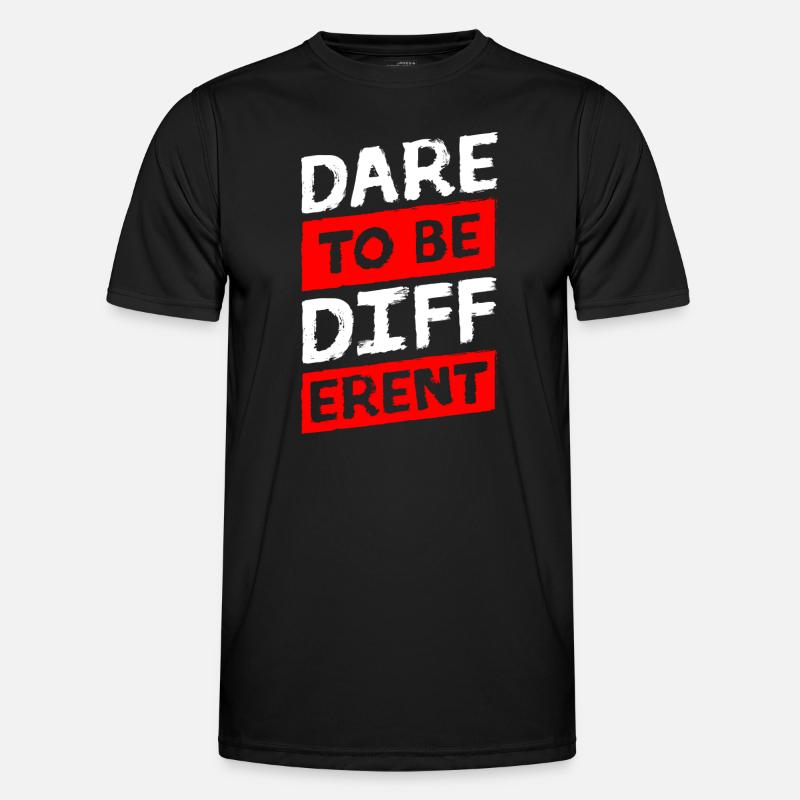different, especially individual, different - Men's Functional T-Shirt - black