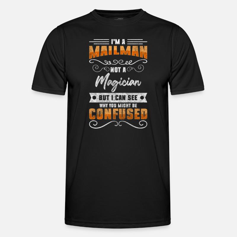 Postman Parcel Work Messenger - Men's Functional T-Shirt - black