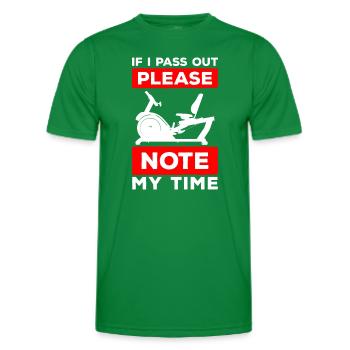 Rowing Machine Sport Water - Men's Functional T-Shirt - kelly green - Front - AI Model Male 178 dark (178cm)