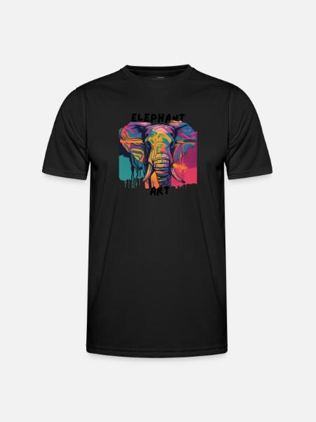 Africa Steppe and Animals - Men's Functional T-Shirt - black
