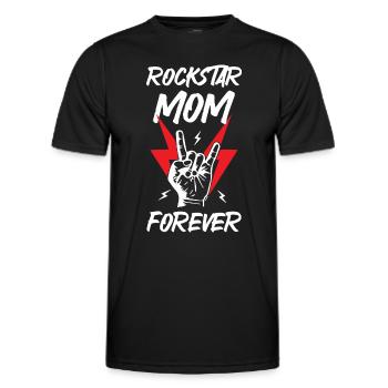Rockstars Mom Forever - Men's Functional T-Shirt - black - Front - AI Model Male 178 dark (178cm)