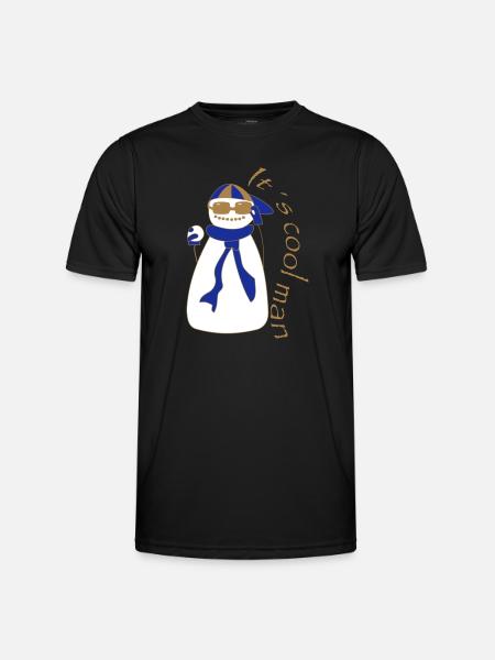 It s cool man - Men's Functional T-Shirt - black