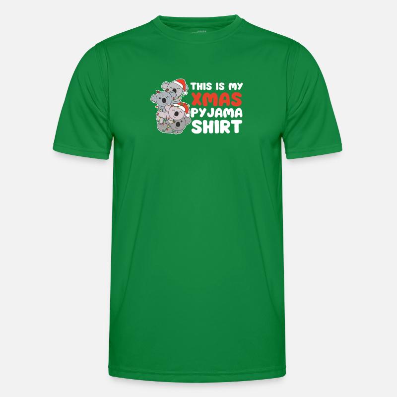 Koala Arbre de Noël Pyjama de Noël T-shirt sport Homme
