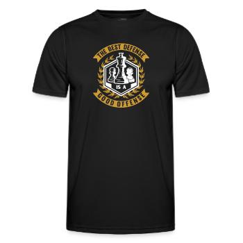 Schach Schachfigur König Bauer Traum - Männer Funktions-T-Shirt - Schwarz - Vorne - AI Model Male 178 dark (178cm)