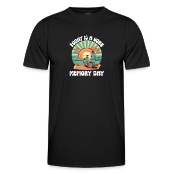 Today Is A Core Memory Day Families Groups - Men's Functional T-Shirt - black - Front - AI Model Male 178 dark (178cm)