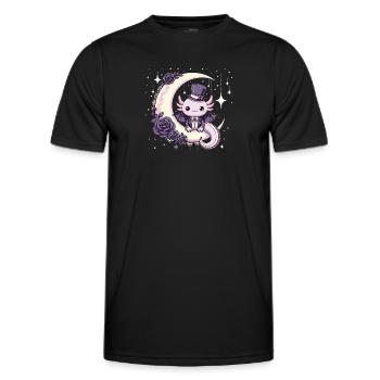 Kawaii gothique Axolotl couleurs Pastel gothique gothique - T-shirt sport Homme - noir - Devant - AI Model Male 178 dark (178cm)