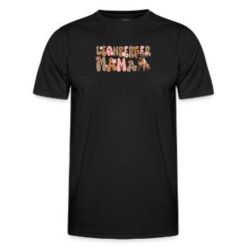 Leonberg Groovy Leonberger Maman - T-shirt sport Homme - noir - Devant - AI Model Male 178 dark (178cm)