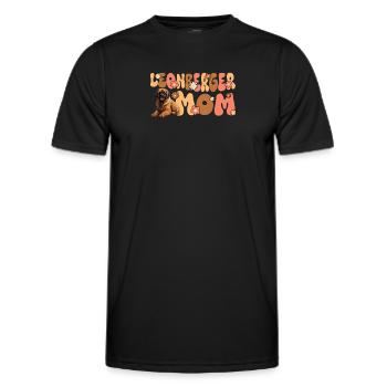 Leonberg Groovy Leonberger Maman - T-shirt sport Homme - noir - Devant - AI Model Male 178 dark (178cm)