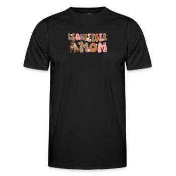 Leonberg Groovy Leonberger Maman - T-shirt sport Homme - noir - Devant - AI Model Male 178 dark (178cm)