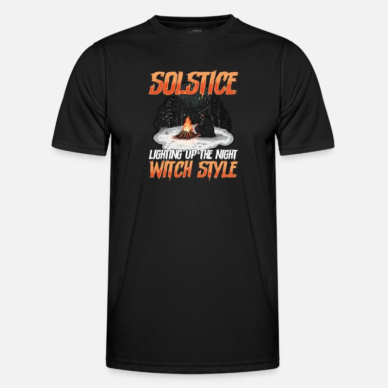 Solstice lights up the night in witch style Men's Functional T-Shirt