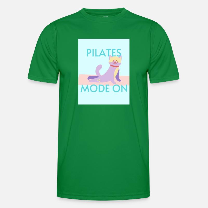 Pilates-Modus ein Männer Funktions-T-Shirt