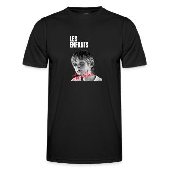 Les enfants terribles Terry - T-shirt sport Homme - noir - Devant - AI Model Male 178 dark (178cm)