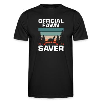 Conception de coyote pour les réacteurs de coyote - T-shirt sport Homme - noir - Devant - AI Model Male 178 dark (178cm)