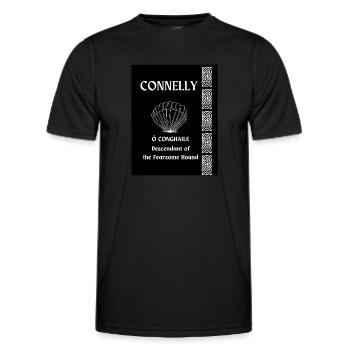 Nom de famille Connelly - T-shirt sport Homme - noir - Devant - AI Model Male 178 dark (178cm)