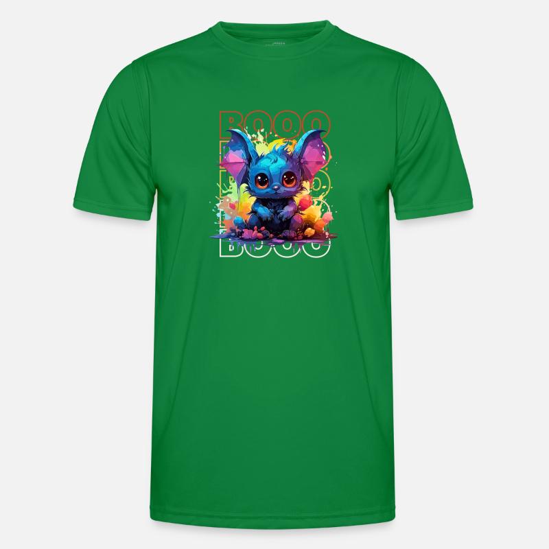 Chibi Flap & Booo! Playful Bat Tee! Men's Functional T-Shirt