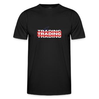 Trading Exchange Forex Trader - Men's Functional T-Shirt - black - Front - AI Model Male 178 dark (178cm)